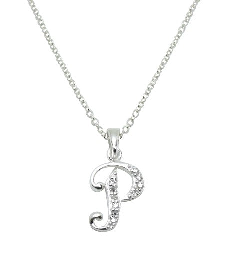 P name online necklace