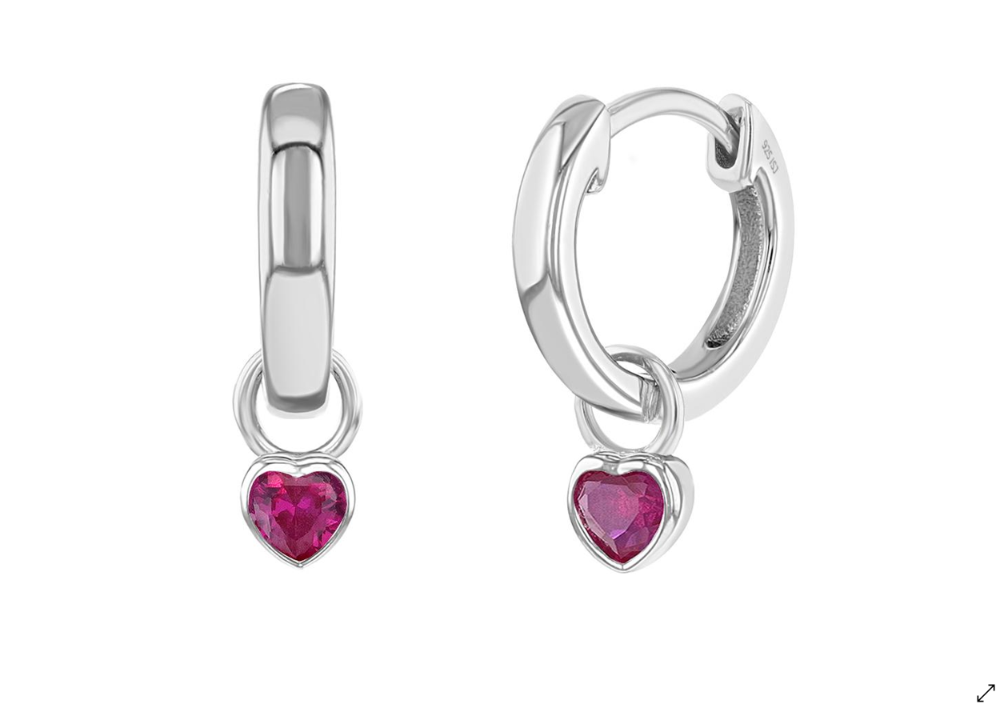 Children's on sale ruby earrings