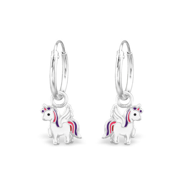 Sterling silver deals unicorn earrings