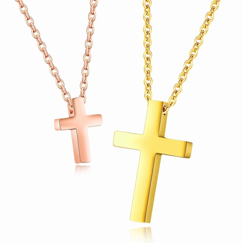 Matching deals cross necklaces