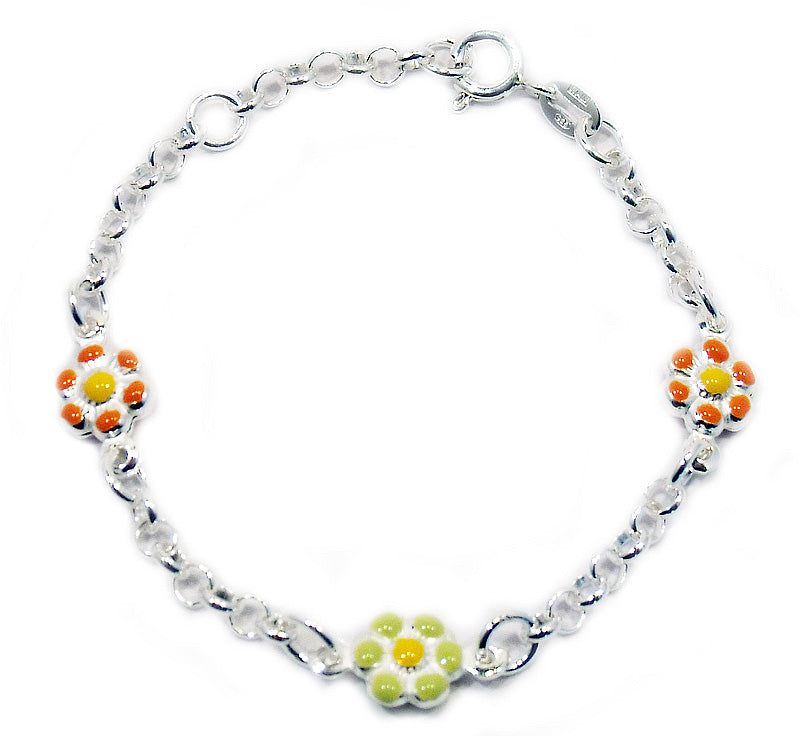 Bracelet with on sale flower charm