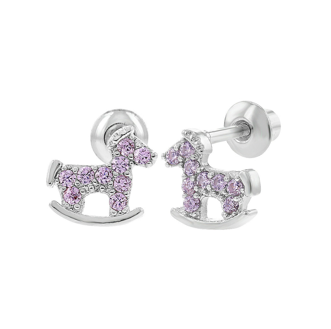 Screw back earrings sterling shop silver