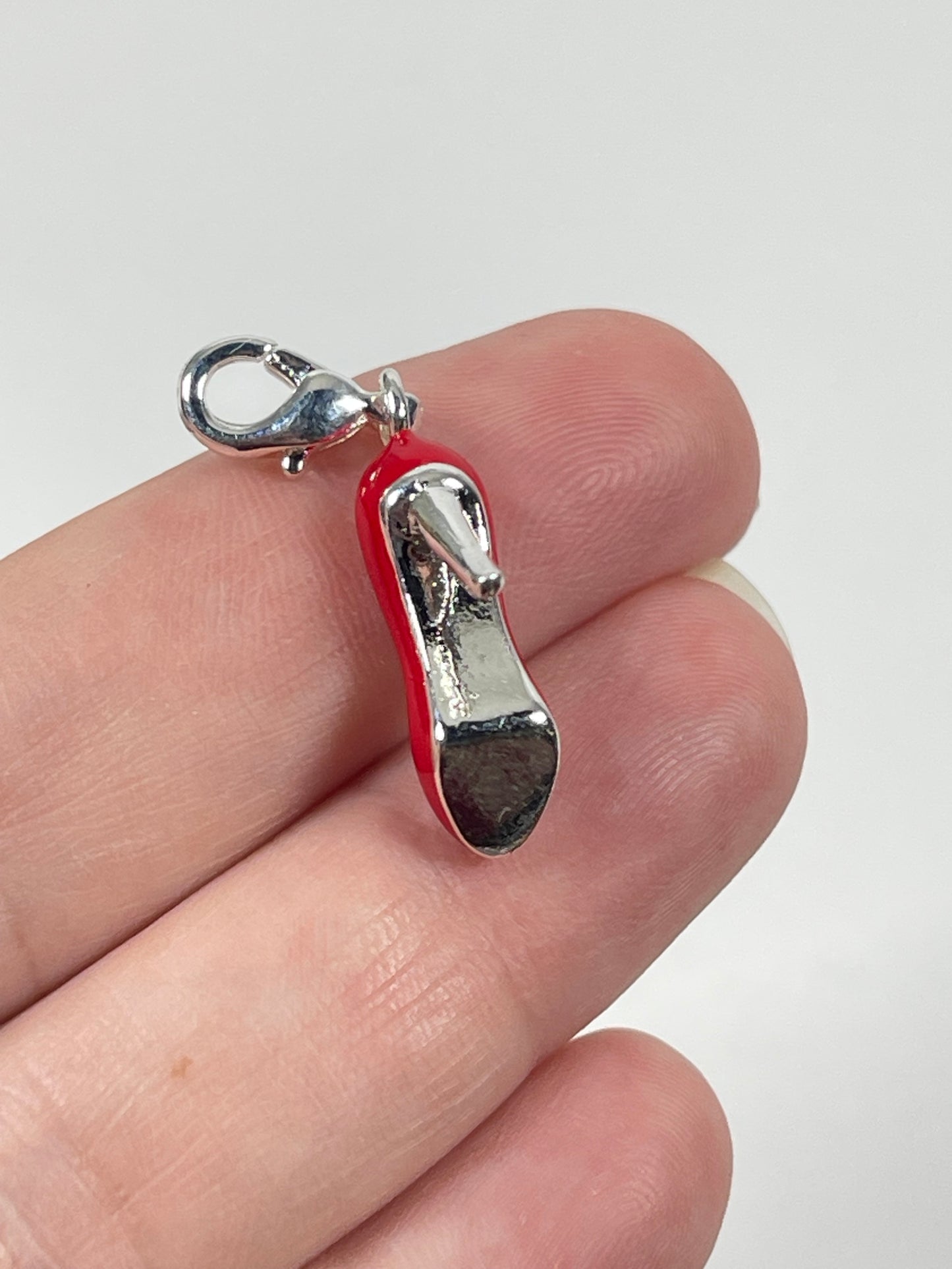 Mothers' Charms:  Sterling Silver High Heeled Shoe charm