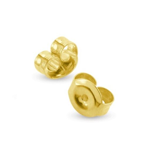 Baby and Children's Earrings:  Gold Plated Push On Backs (Backs Only)