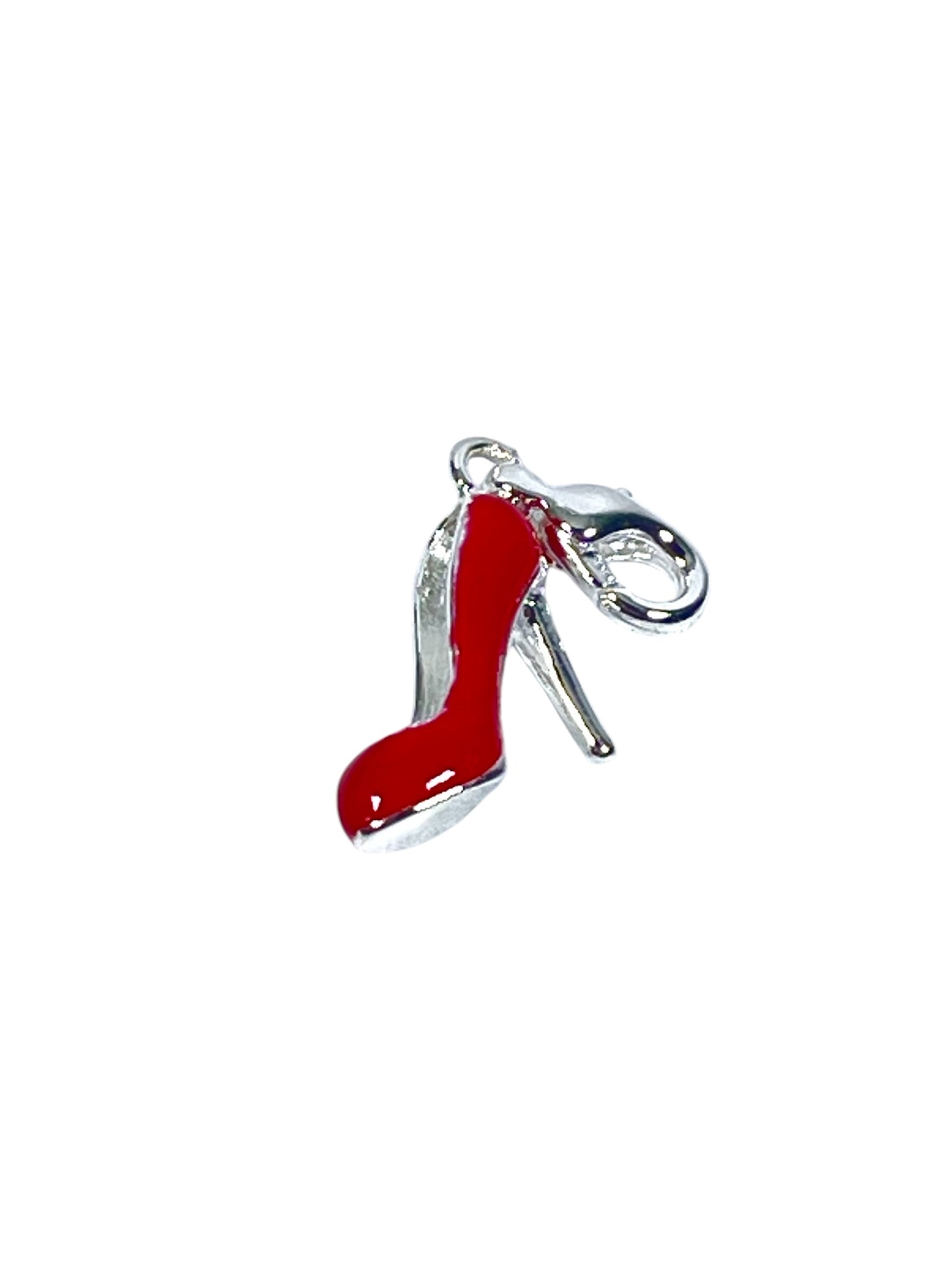 Mothers' Charms:  Sterling Silver High Heeled Shoe charm