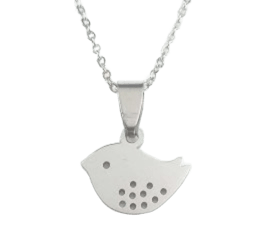 Children's Necklaces:  Sterling Silver Baby Bird Necklaces