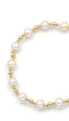 Children's Bracelets:  18k Gold Filled, Freshwater Pearl Bracelets 14cm + Extension. Age 2 - 6 with Gift Box