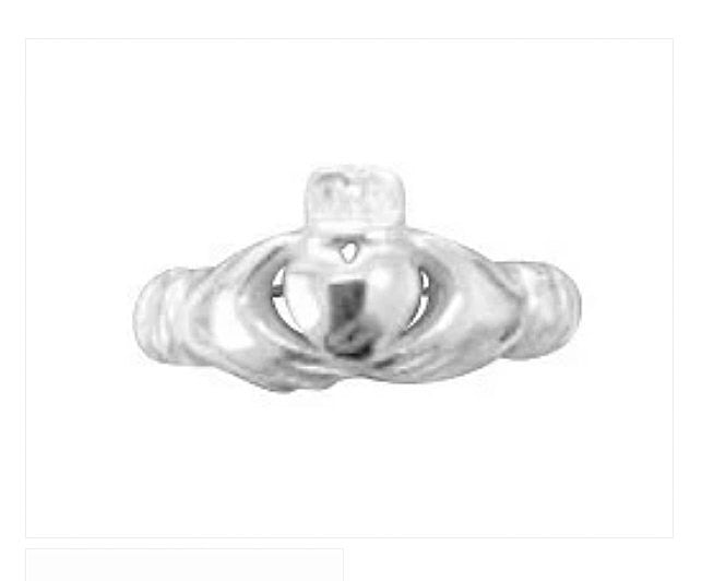 Childrens Rings:  Sterling Silver, Traditional Claddagh Rings