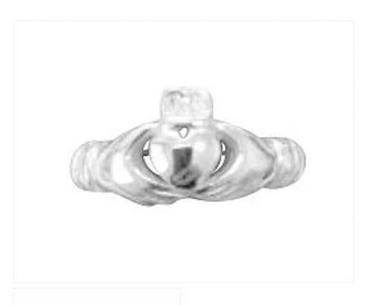 Childrens Rings:  Sterling Silver, Traditional Claddagh Rings