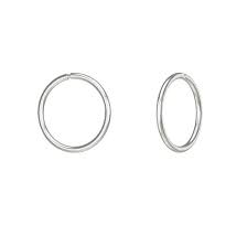 Baby Earrings:  Sterling Silver Sleepers 10mm