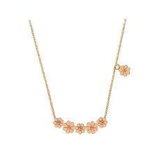 Children's, Teens' and Mothers' Necklaces:  Titanium with Rose Gold IP Daisy Necklace