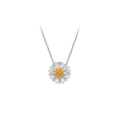 Baby and Children's Necklaces:  Sterling Silver/Gold Plating Daisy Necklace