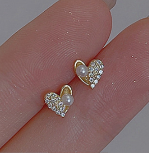 Children's Earrings:  Fairy Kisses Earrings with Push Backs - Star Flower with Dew Drop